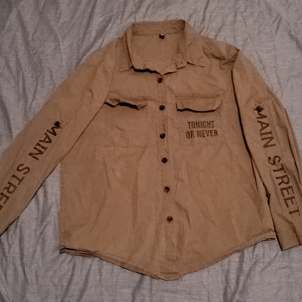 Main Street Kids Tan Shirt